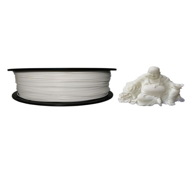 White PLA 3D Printer Filament , 2.2lb 1kg 1.75mm Plastic Filament For Filament Extruder