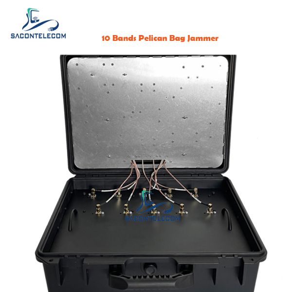 90w DDS Portable Signal Jammer Polican Case Flexible For Security Force