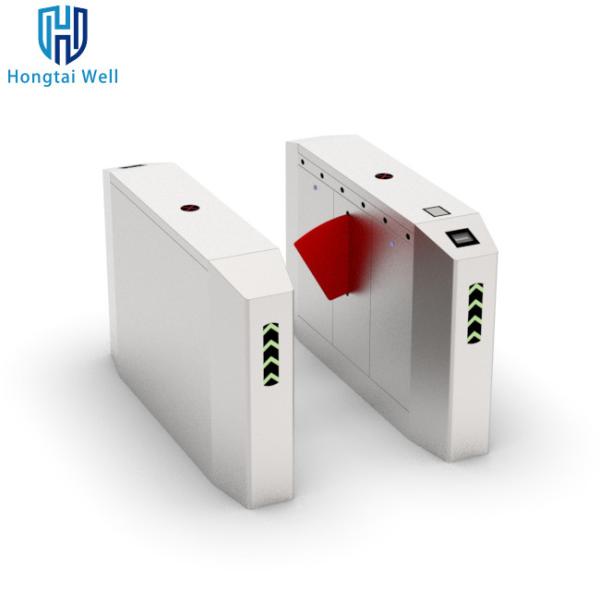 Cheap CE 40 Persons / Min Flap Barrier Turnstile Gate With IC / ID Card Reader for sale