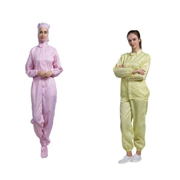 Medical Anti Static Lab Coat Dust Resistant Unisex ESD Lab Coat