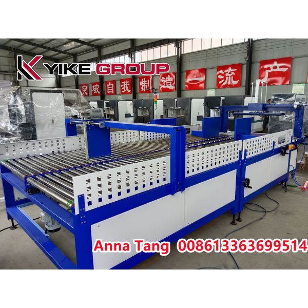 Automatic Box Folder Gluer Machine With PP Strapping Machine Making Carton Box