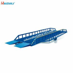 China 12 Ton Container Loading Ramp , High Duty Steel Structure Mobile Forklift Ramp on sale