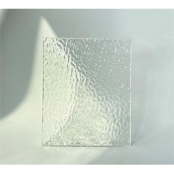 Decorative Lridescent Colored Texture Acrylic Sheet Fluted Clear Textured Acrylic Sheet