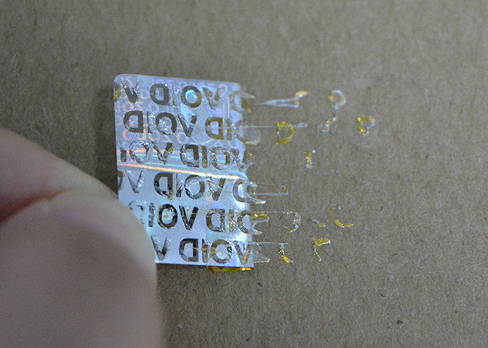 Custom design self adhesive pet Hologram sticker with QR code
