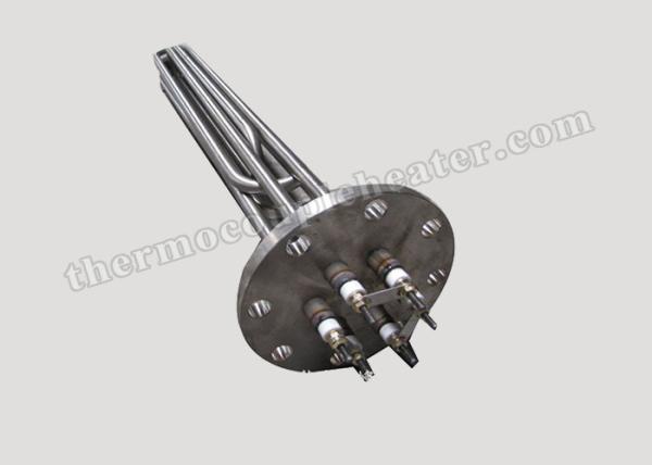 Cheap High Purity MgO Flat Flange Immersion Heater / Hot Water Immersion Heater for sale