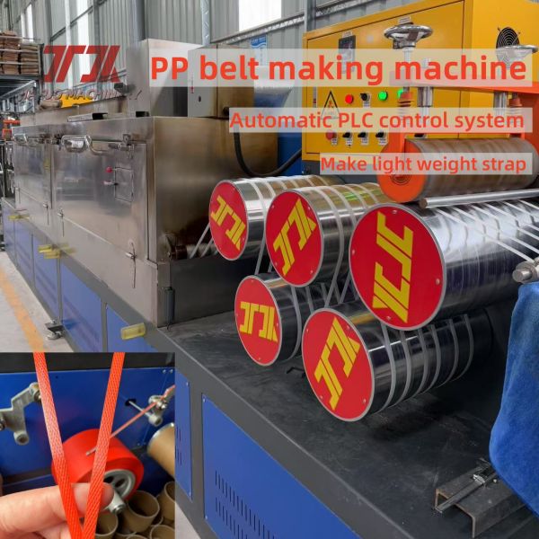 Fully Automatic PP PET Strap Making Machine PP PET Belt Extrusion Line With Larger Filter 3.5m2