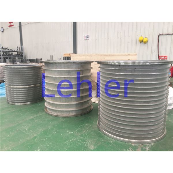 Paper Mill Pressure Screen Basket Pulp Screening Wedge Wire Panels