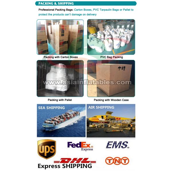 Customized Waterproof 1000D Tarpaulin Inflatable Theme Park