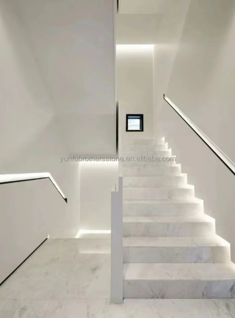 Modern Ink Painting Marble Big Slab Honed Grey Wall Panel and Kitchen Countertop Tile