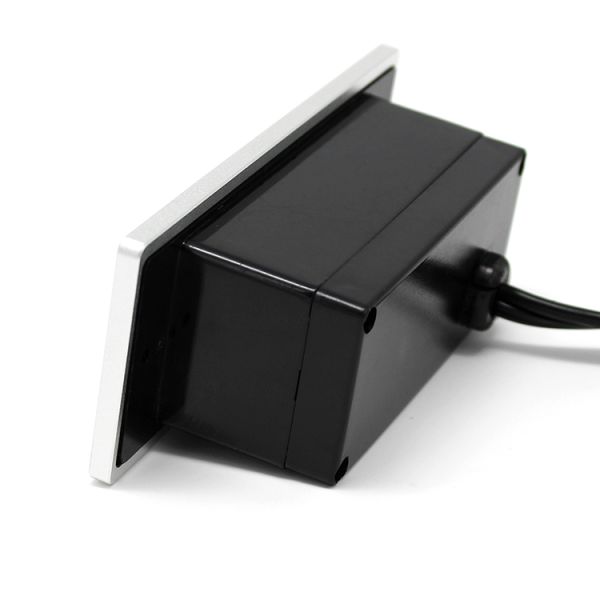 LED Table Mount Socket US Dual Power Outlets Standard Grounding