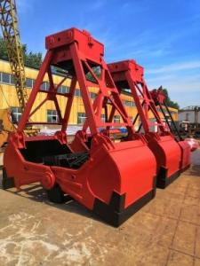Best Four Rope Mechanical Clamshell Crane Bucket 0.5CBM ~ 45CBM High Strength wholesale