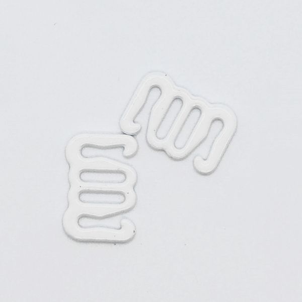 8mm Lingerie Buckle Nylon Coated Bra Strap Clasp Hooks
