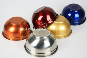 5pcs Home, refrigerator, and kitchen meal prep stainless steel mixing bowls set multi-color salad bowl set