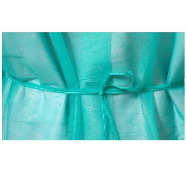 Soft PP Nonwoven Fabric Isolation Gowns With Elastic Cuffs For Medical Use