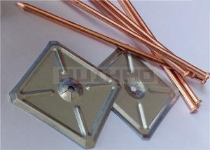 China 5x160mm Cd Stud Welding Insulation Pins With Square Self Locking Washers For Thermal Insulation on sale