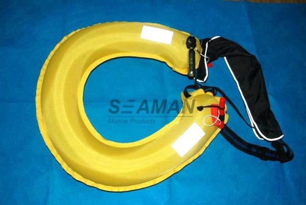 Cheap Inflatable Lifebuoy Ring 110N Buoyancy Personal Flotation Device Water Rescue Ring for sale