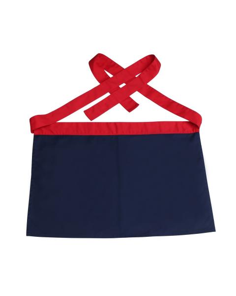 Cheap Twill 2/1  Polyester 65% Cotton 35%  Winkle-free Black Half Apron Chef Wear for sale