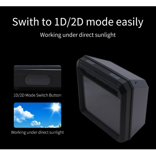 User-Friendly and Versatile Desktop Type USB Barcode Scanner for Convenient Scanning