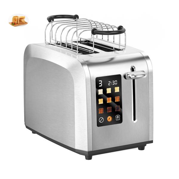 Cheap Touch Screens 2 Slot Toaster Stainless Steel 900w 120v for sale