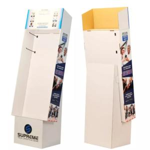 Supermarket Retail Cardboard Hook Display For Phone Accessories