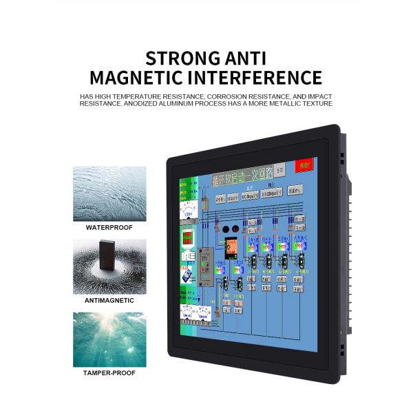 15 17 19 Inch Embedded All In One Industrial PC Panel Open Frame Fanless