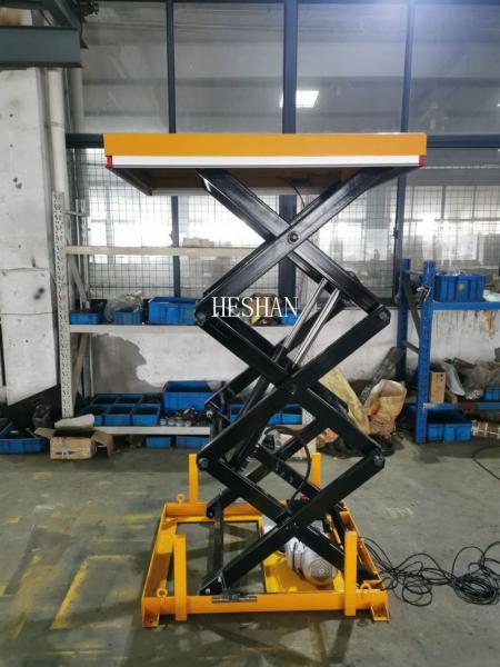 Cheap 1 Ton Portable Scissor Lift Table Electric Hydraulic Air Lifting Jack Customized for sale