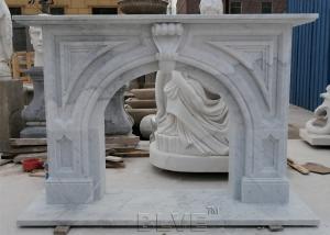 Best Marble Fireplace Solid Natural Stone Fireplace Handcarved Modern Home Decorative wholesale