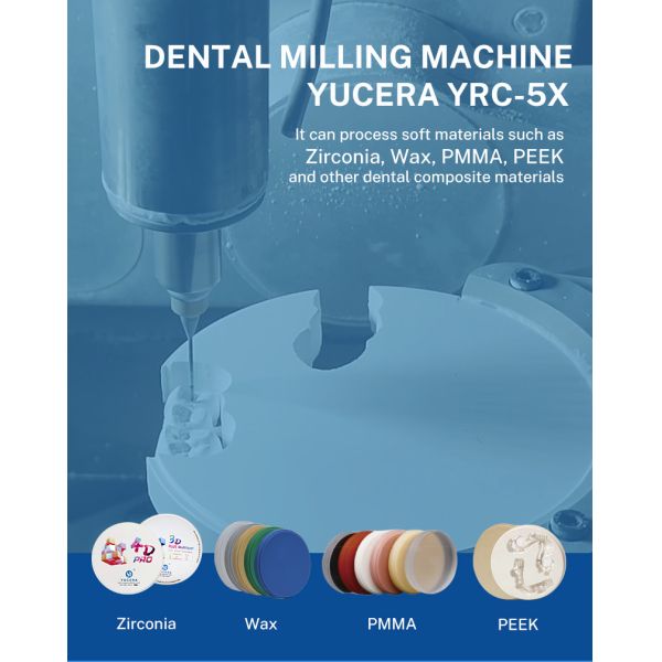 Yucera YRC-5X 5 Axis Dental Milling Machine for Zirconia PMMA PEEK