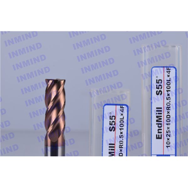 Tungsten Carbide Corner Radius End Mill with 4 Flute 25 mm Flute Length