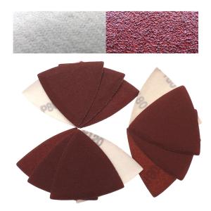 Best 80mm Triangle Red Aluminum Oxide Multi Tool Sand Paper Disc Pad For Automotive Peeling Paint wholesale
