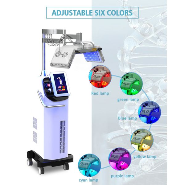 6 Color Salon PDT LED Light Therapy Machine For For Facial Skin Whitening Rejuvenation