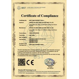 Zigong City Red Tiger Culture & Art Co., Ltd. Certifications