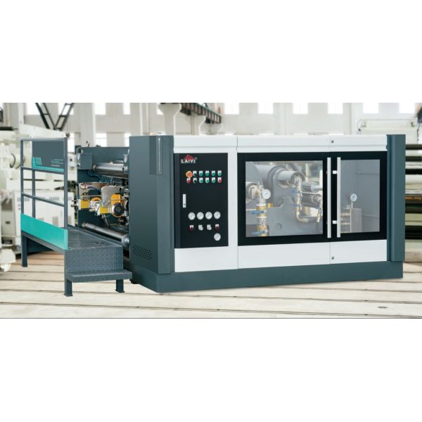 Technical diagram of extrusion laminating system