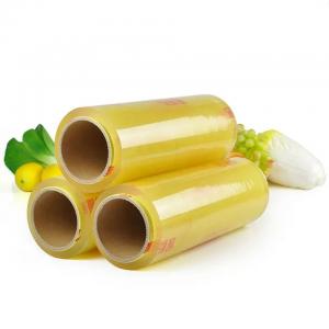 Best Food Grade Transparent PVC Cling Film Food Wrap Presevative Film For Machine wholesale