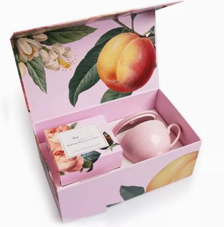 Cheap Custom Logo Printed Cardboard Tea Boxes Handmade Tea Set Gift Box for sale