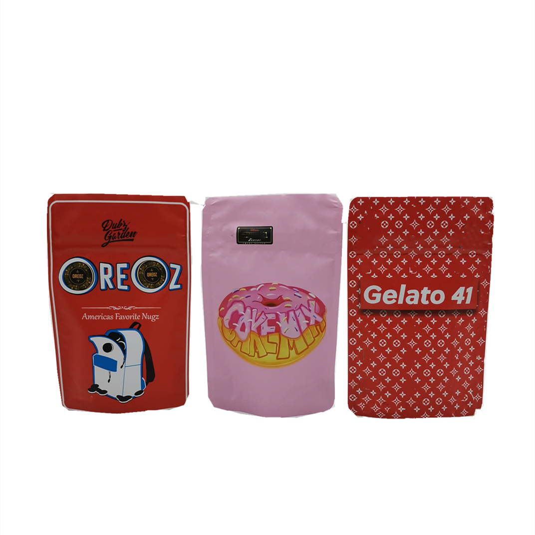 Digital Printing Plastic Resealable Dried Fruit And Flower Snack Packaging Standing Zipper Bag