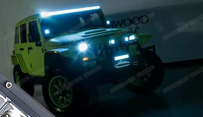 10 - 30V Double Row 50 Inch LED Light Bar , 288W Epistar / Cree LED Light Bar
