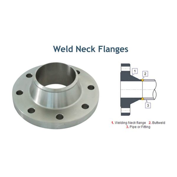 Gr2 Titanium Weld Neck Flanges Gr5 Titanium Pipe Fitting 2" Sch.20s Class 300