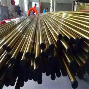 Best interior decorative color stainless steel tube for railings with gold color custom metal buildings color tubes wholesale
