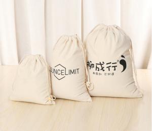 China Customize Cotton Dust Bag Small Linen Drawstring Bag Canvas For Shoes Gift Present on sale