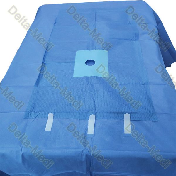 PP SMS material Upper Extremity Disposable Surgical Drapes With Tube Holders