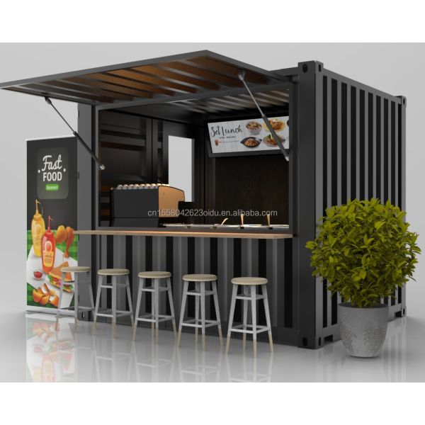 10ft Portable Juice Bar Shop Kiosk Booths Container Room Designed with Moisture-Proof Sandwich Panel