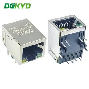 Best DGKYD59211118AB1A3DY1027 RJ45 Without Filter Socket 10P8C With LED 59 Series Y/G wholesale