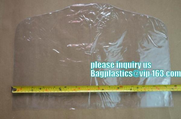 Cheap fashion disposable clear ldpe poly laundry suit garment packaging dry cleaning cover plastic bag for clothes on roll for sale