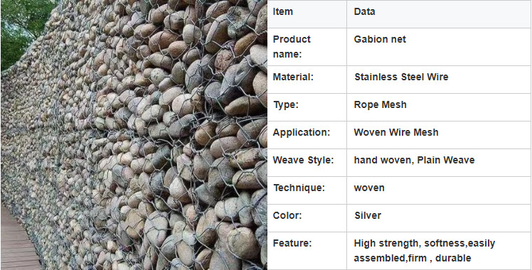 Zinc Coated Wire Mesh Gabion Box Garden Gabion Stone Cage Anti Rust
