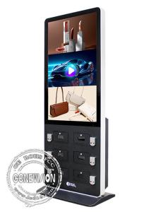 China 49 Android Touch Screen Kiosk With Six Smart Phone Charging Cabinets on sale
