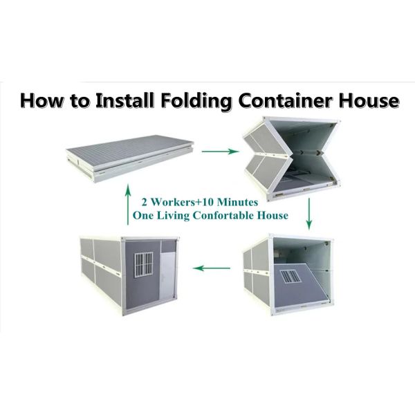 Folding Mobile Container House Modular Luxury House Prefab Container Homes 20ft/40ft