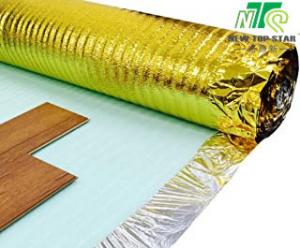 Best Gold Vapor Hardwood Flooring Underlayment , Polyethylene Foam Solid Wood Floor Underlay wholesale