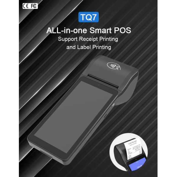 Handheld Smart Terminal POS Machine 5.5 Inch Touch Screen For Bank