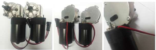 30W 12 volt Worm Gear Motor with High Torque , Geared DC Motor